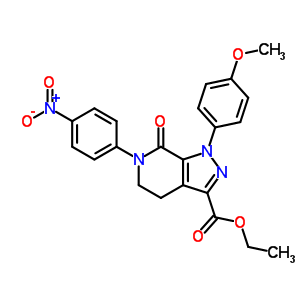 536759-91-8 乙基1-(4-甲氧基苯基)-6  -(4-nitrophenyl)-7-oxo-4,5,6,7-tetrahydro-1H-pyrazolo[3,4-c]pyridine-3-carboxylate
