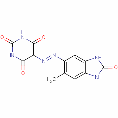 72102-84-2 5-[(2,3-dihydro-  6-methyl-2-oxo-1H-benzimidazol-5-yl)azo]barbituric acid